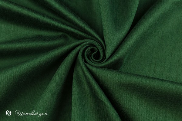 Темно-зеленая вискоза ручной работы под дикий шёлк